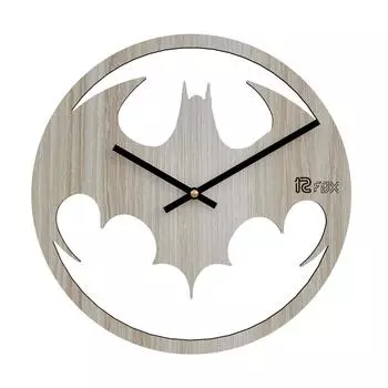 Дизайн Бэтмена 12-дюймовые Ручной работы Стильные Элегантные Аналоговые Деревянные Настенные Часы для Гостиной Холла Спальни Офиса Подарок Белое Буковое Дерево