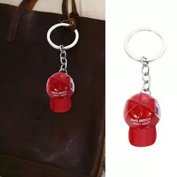 Брелок в виде бейсбольной кепки в стиле хип-хоп с узором флага США