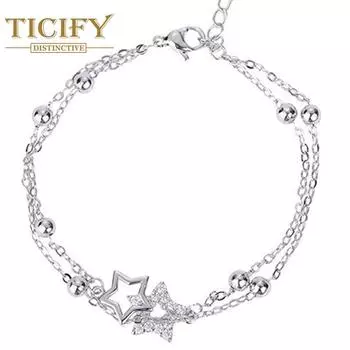 Дизайн браслета с пятиугольником Модный дизайн белый