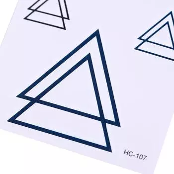 Дизайн Геометрическая татуировка наклейка Водонепроницаемая татуировка Простые татуировки наклейки DIY Водонепроницаемая татуировка наклейка Съемные наклейки Боди-Арт Уникальные