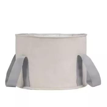Дизайн глазури для ванночки для ног, который впишется в ваш портативный [Cicogna] Ведро, складное, простое, Ведро, комната, Кемпинг, легкое, (Слоновая кость М) слоновая кость