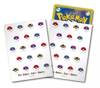 Дизайн колоды карточной игры Pokemon с изображением щита Monster Ball