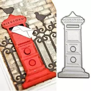 Дизайн коробки для доставки почты, шаблон дизайна почтового ящика, скрапбукинг, ремесленная штамповка, 3D DIY, изготовление фестивальных карт серебряный