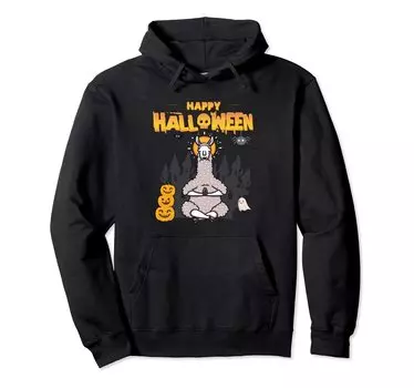 Дизайн костюма альпака Happy Halloween с капюшоном