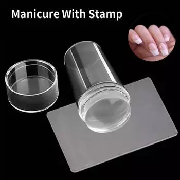 Дизайн ногтей Прозрачный силиконовый скребок для ногтей Гель-лак для ногтей Штамповка