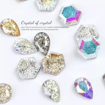 Дизайн ногтей со стразами в форме капли воды, красивый маникюрный декор, украшение для ногтей, блестки для повседневной жизни 2