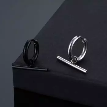 Дизайн Панк Линия Геометрические Серьги-кольца Подвеска Женщины Мужчины Унисекс Украшения Для Вечеринки Подарок Для Друзей серебряный