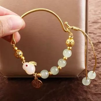 Дизайн Простой Луна Имитация Китайский Стиль Браслет Ручная Веревка Модные Украшения Женский Браслет A