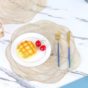 Дизайн: прозрачная текстура, термостойкая, нескользящая, чистая, легко изолируемая подставка для подставок. серебряный