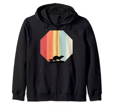 Дизайн Ретро Винтаж Стиль и Zip Parka & 80-е 70-е чёрный