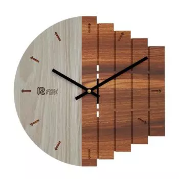 Дизайн Рыба 12-дюймовые Ручной работы Стильные Элегантные Аналоговые Деревянные Настенные Часы для Гостиной Холла Спальни Офиса Подарок Азиатский Красный Текстурированное Дерево