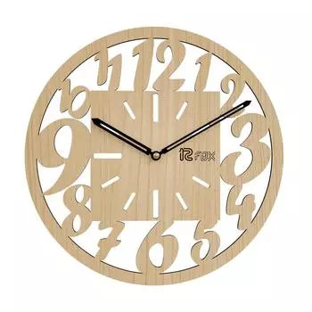 Дизайн с большими цифрами 12-дюймовые часы ручной работы, стильные, элегантные, аналоговые, деревянные настенные часы для гостиной, прихожей, спальни, офиса, в подарок, из кленового дерева