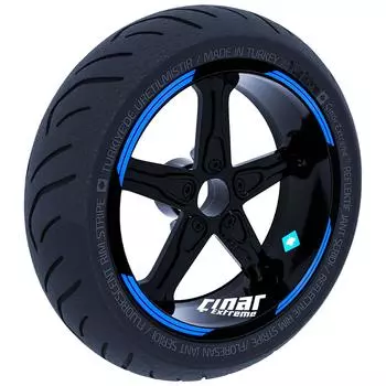 Дизайн с двойной полосой Azur Blue Rim Tape Wheel Stripes Decals Sticker CinarExtreme