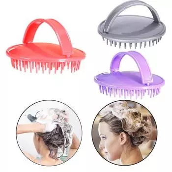 Дизайн с пряжкой на палец, круглая щетка, игла, щетка для шампуня, корень волос, зуд, массаж головы, расческа, принадлежности для волос серый