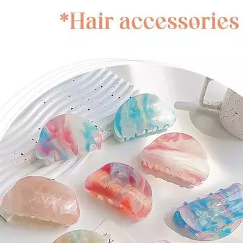 Дизайн заколки для волос с уксусной кислотой для модных женщин Rose pink