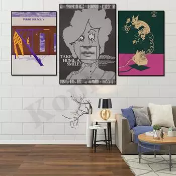 Дизайнер Лэнни Сомс абстрактный винтажный современный настенный художественный декор выставочный плакат 21cm30cm NoFrame