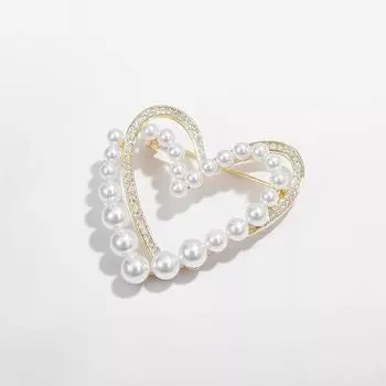 Дизайнерская брошь Sense Pearl Love Brooch, универсальная, премиум-класса, женская, изящная, фиксированная, антибликовая, аксессуары для одежды