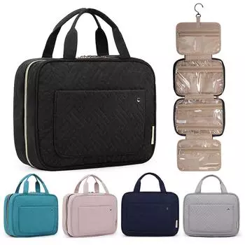 Дизайнерская косметичка с мягкой подкладкой, водонепроницаемая вместительная мужская сумка розовый