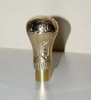 Дизайнерская латунная ручка в винтажном стиле, ручка для трости, только ручка