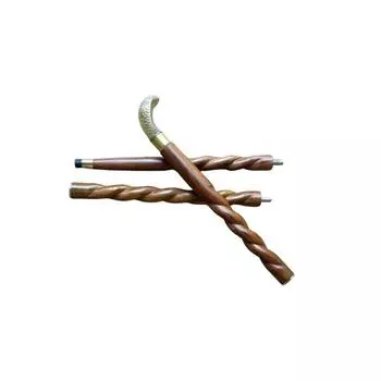 Дизайнерская латунная сплошная ручка в виде головы змеи, винтажная деревянная трость для ходьбы, трость