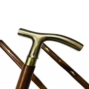 Дизайнерская латунная трость длиной 93,98 см, деревянная трость-трость, трость в викторианском стиле, классическая трость, трехсоставная трость премиум-класса