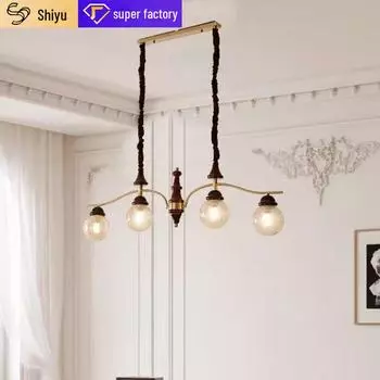 Дизайнерская люстра в средневековом французском стиле для обеденного стола и бара Tri-color Dimmable