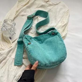 Дизайнерская маленькая сумка через плечо из ткани для женщин 2024 года, зимний тренд, мода 2020 года, новые сумки через плечо, ретро-сумки и кошельки хаки