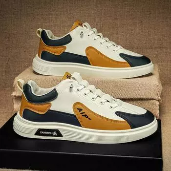 Дизайнерская мужская обувь, новые летние легкие дышащие кроссовки, модная мужская кожаная повседневная обувь для активного отдыха Zapatillas Hombre 39