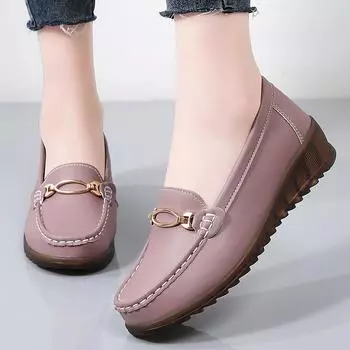 Дизайнерская новинка весна женские кожаные мокасины на плоской подошве женские удобные повседневные туфли без застежек женские лодочки Zapatillas 35