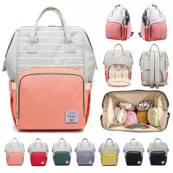 Дизайнерская полосатая сумка для подгузников, сумка для смены подгузников для мамы оранжевый