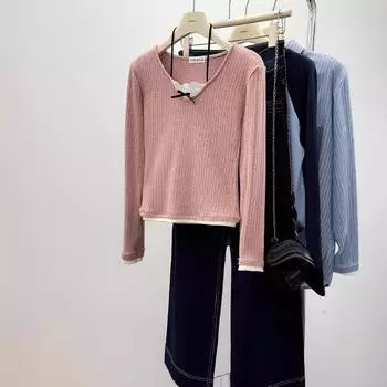 Дизайнерская рубашка с длинными рукавами, женская, ранняя осень, тонкая, с халтером, модная, с кружевом, приталенная рубашка с воротником, топ в корейском стиле S