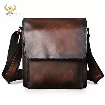 Дизайнерская сумка через плечо из натуральной кожи, сумка через плечо из воловьей кожи, 8 дюймов, сумка Mochila для планшета для мужчин и мужчин