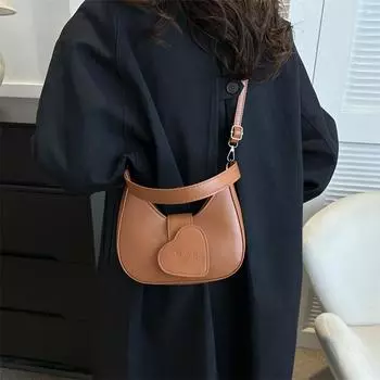 Дизайнерская сумка Love с магнитной пряжкой через плечо, новая женская сумка-книжка из мягкой искусственной кожи с застежкой-молнией, модные вечерние сумки подмышками