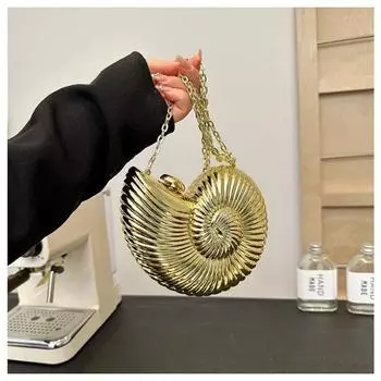 Дизайнерская сумка Sense of Conch для женщин, акриловая сумка с диагональной цепочкой, сумка-крест, новая