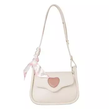 Дизайнерская сумка-слинг, женская стильная симпатичная сумка на плечо, мягкая кожаная сумка через плечо, сумка через подмышку белый