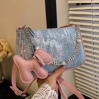 Дизайнерская высококачественная текстура, ручная переноска, модная персонализированная сумка, женская простая трендовая сумка через плечо серебряный