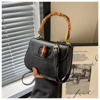 Дизайнерская женская сумка с бамбуковой ручкой, роскошные дизайнерские сумки через плечо для женщин, высококачественная сумка через плечо, женский кошелек