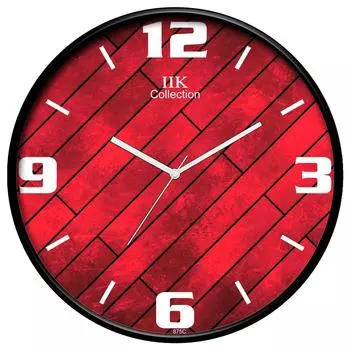 Дизайнерские аналоговые круглые настенные часы со стеклом для дома/кухни/гостиной/спальни/офиса