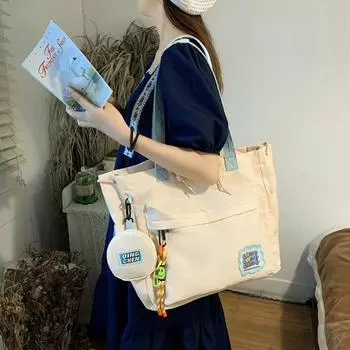 Дизайнерские холщовые женские сумки-тоут через плечо, вместительные сумки-мессенджеры для женщин, повседневная новая женская сумка через плечо