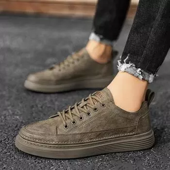 Дизайнерские классические вулканизированные мужские кроссовки, трендовые повседневные кожаные туфли, роскошные кроссовки для мужчин, для ходьбы, бега, для бега 39