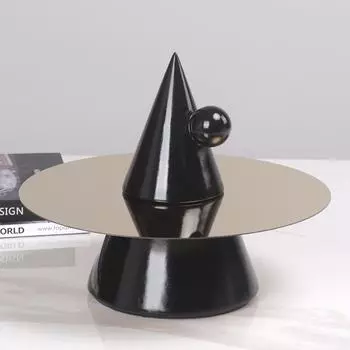 Дизайнерские конусные украшения, абстрактные, скандинавские, креативные, для дома, гостиной, современная мягкая мебель, образец комнаты, металлические украшения