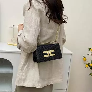 Дизайнерские кошельки и сумки с рисунком крокодила. Женская сумка-клапан. Новые сумки на цепочке. Женские повседневные сумки через плечо. Маленькие квадратные сумки.