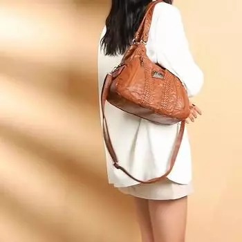 Дизайнерские кошельки и сумки Женские кожаные сумки на ремне с множеством карманов Повседневные сумки через плечо для женщин 2024 Sac A Main небесно-голубой