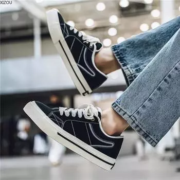 Дизайнерские кроссовки, защитные кроссовки для мужчин, мужская спортивная обувь, классические, простые, модные, универсальные, легкие, на все времена, новый стиль 39 чёрный