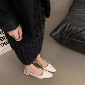 Дизайнерские летние брендовые женские босоножки с открытой пяткой, модные туфли с квадратным носком, элегантные женские босоножки De Mujer 35 белый