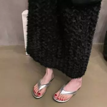 Дизайнерские летние женские тапочки с застежкой на носок, модные леопардовые шлепанцы, уличные повседневные сандалии для пляжного отдыха и отдыха 35 чёрный