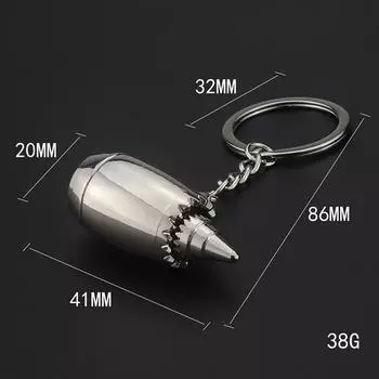 Дизайнерские металлические брелки в виде самолета и двигателя Мини-брелки в виде реактивного двигателя Подарки