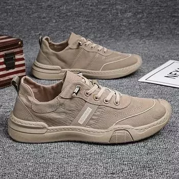 Дизайнерские модные мужские кроссовки, лето 2024, новые дышащие парусиновые туфли из ледяного шелка, мужские повседневные трендовые кроссовки для сноуборда, теннисные туфли для мужчин 39 серый