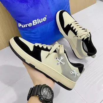 Дизайнерские мужские кроссовки INS Trend Мужская обувь Сращивание парусиновой обуви Ежедневный комфорт Повседневная спортивная обувь Вулканизированная Zapatillas Hombre 39