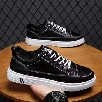 Дизайнерские новые мужские кожаные повседневные туфли, кроссовки для активного отдыха, мужские туфли на плоской подошве, лоферы, модная спортивная обувь высокого класса, теннисные туфли для мужчин 39 белый